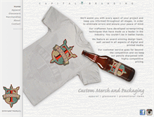 Tablet Screenshot of capitaltbranding.com